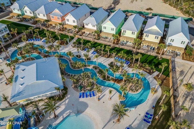 13639 Banana Wind Way, Panama City Beach, FL 32413 - aerial perspective of suburban area with a pool