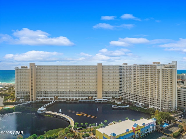 9860 S Thomas Dr Unit 1919, Panama City, FL 32408 - drone / aerial view with a view of city and a water view