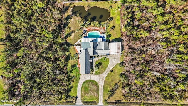 7331 Resota Ln, Southport, FL 32409 - aerial view of a nearby body of water and a pool area