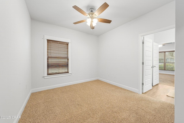 196 Martingale Loop, Lynn Haven, FL 32444 - spare room with light colored carpet, ceiling fan, and baseboards