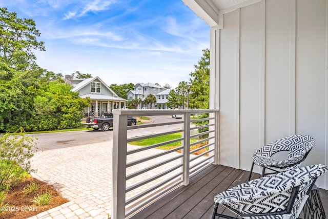 exterior space with a residential view