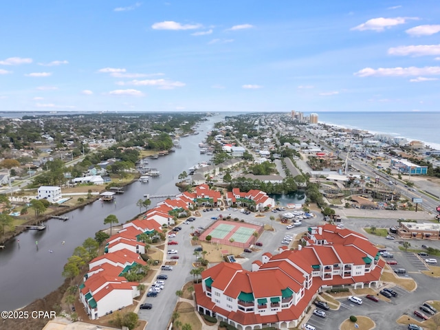 8730 Thomas Dr Unit 1201-B, Panama City Beach, FL 32408 - aerial view with a water view