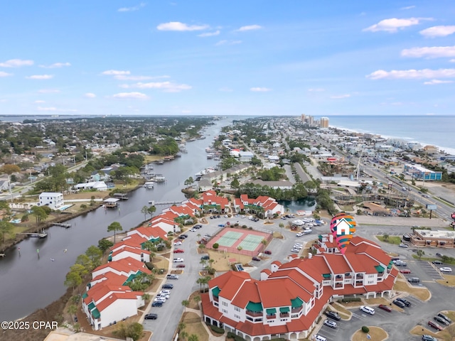 8730 Thomas Dr Unit 1201-B, Panama City Beach, FL 32408 - aerial view with a water view