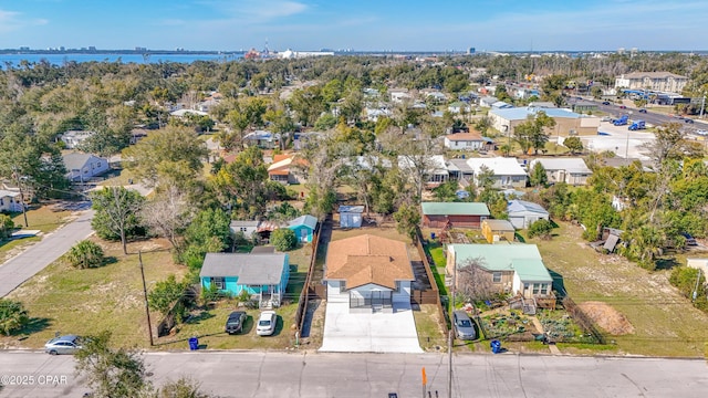 1705 Lake Ave, Panama City, FL 32401 - aerial perspective of suburban area featuring a nearby body of water