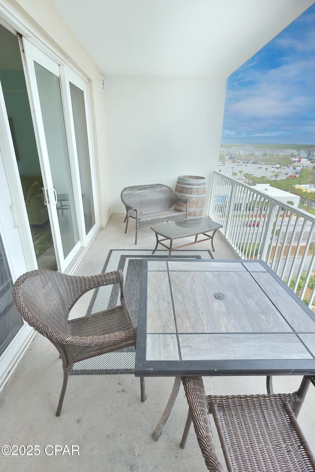 view of balcony