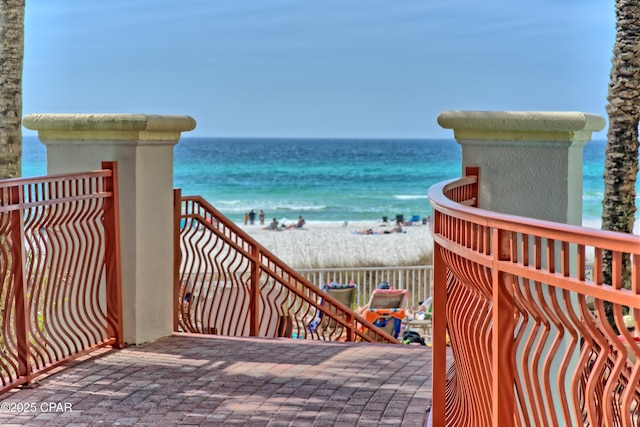 water view featuring a view of the beach