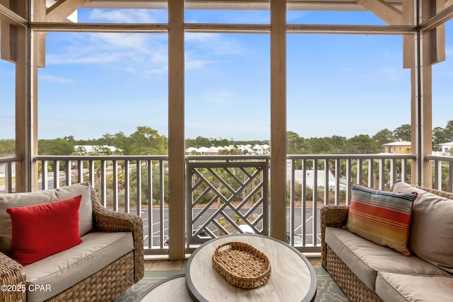 view of sunroom / solarium