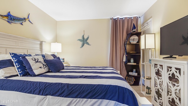 bedroom with carpet floors