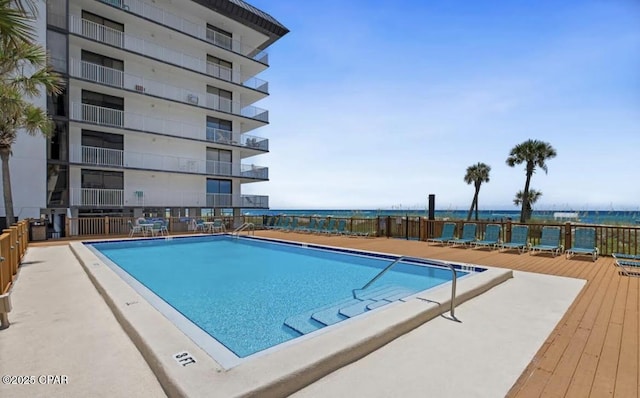 view of pool