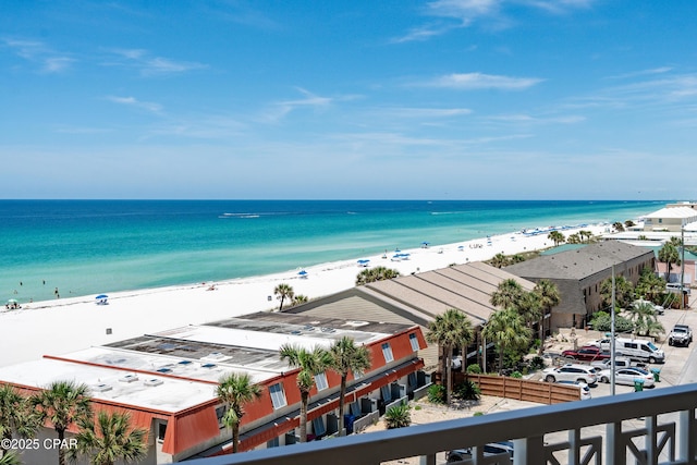 water view with a view of the beach