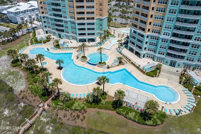 view of pool with a patio