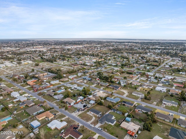 bird's eye view with a residential view
