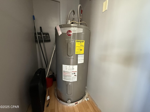 utilities featuring electric water heater