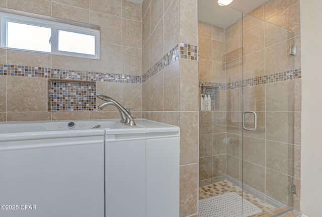 full bath with a stall shower