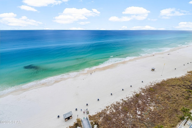 property view of water with a view of the beach