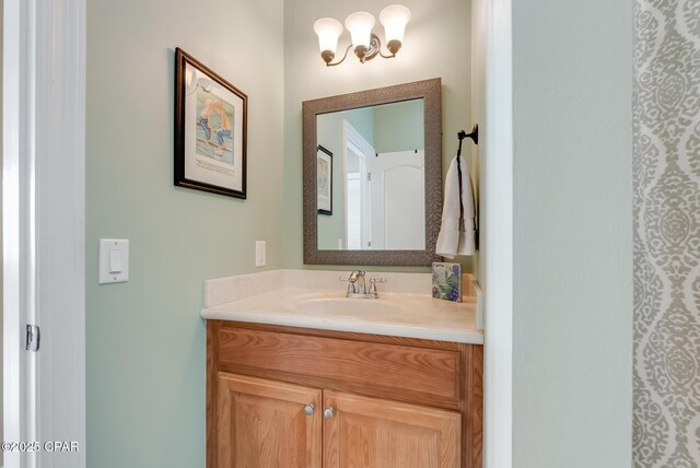 bathroom featuring vanity