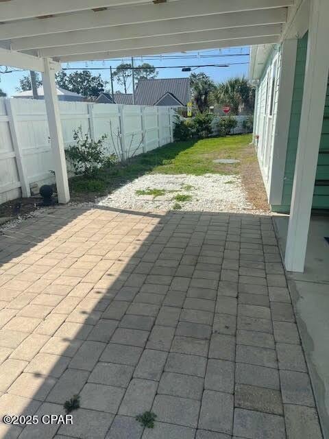 view of patio / terrace with a fenced backyard