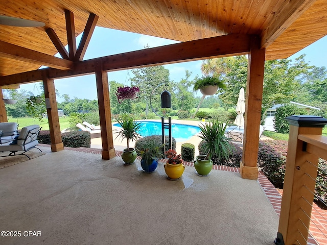 3368 Bevia Rd, Marianna, FL 32446 - view of patio featuring an outdoor pool