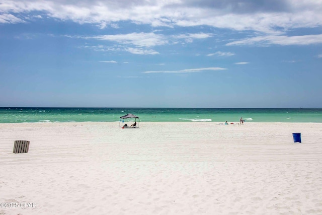 water view featuring a beach view