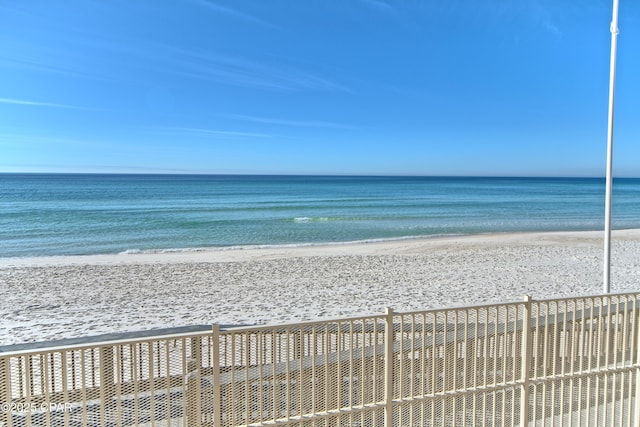 water view featuring a beach view