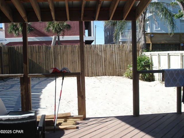 5905 Sunset Ave, Panama City, FL 32408 - wooden deck with fence