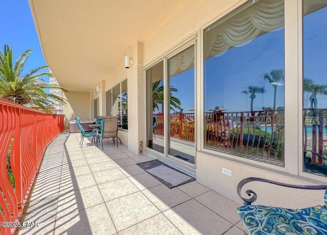 view of patio / terrace with fence