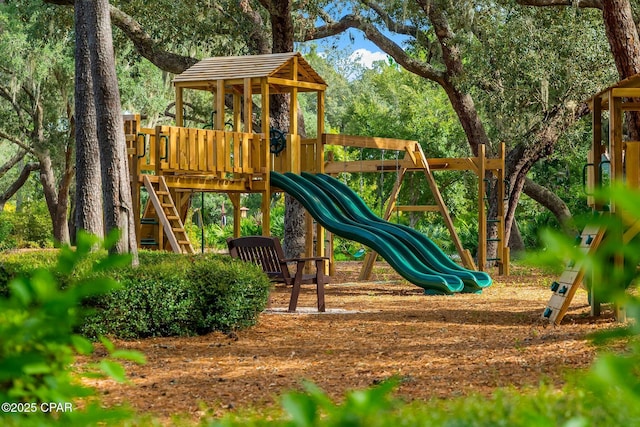 view of play area