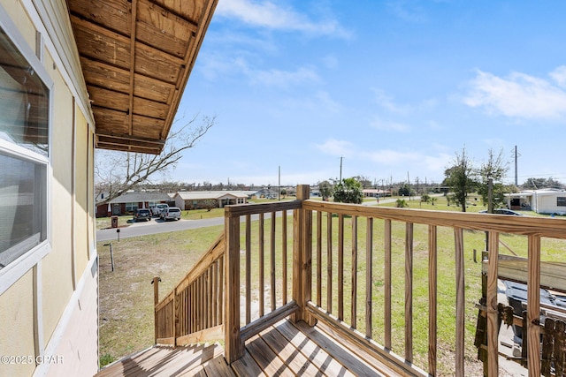 819 Russ Lake Dr, Panama City, FL 32404 - deck with a lawn and a residential view