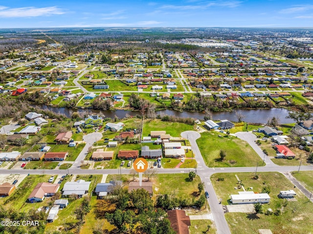 819 Russ Lake Dr, Panama City, FL 32404 - drone / aerial view featuring a residential view and a water view
