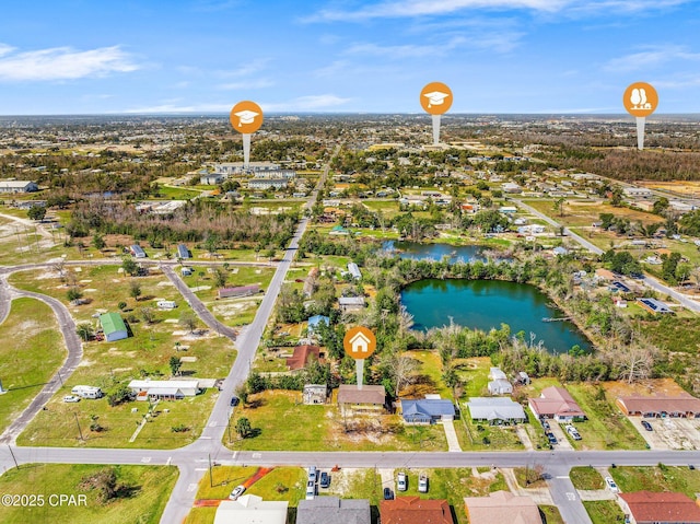 819 Russ Lake Dr, Panama City, FL 32404 - birds eye view of property with a water view