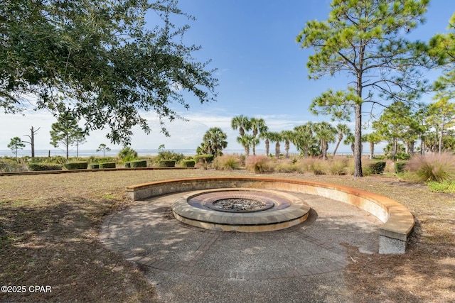 358 Sea Grove Way, Port St Joe, FL 32456 - view of patio with an outdoor fire pit