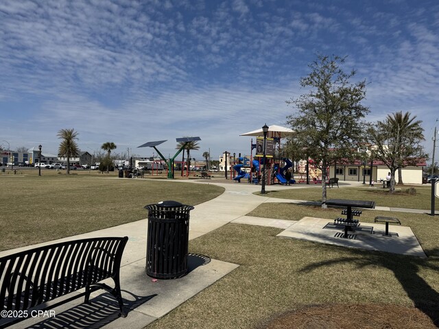 view of property's community with playground community