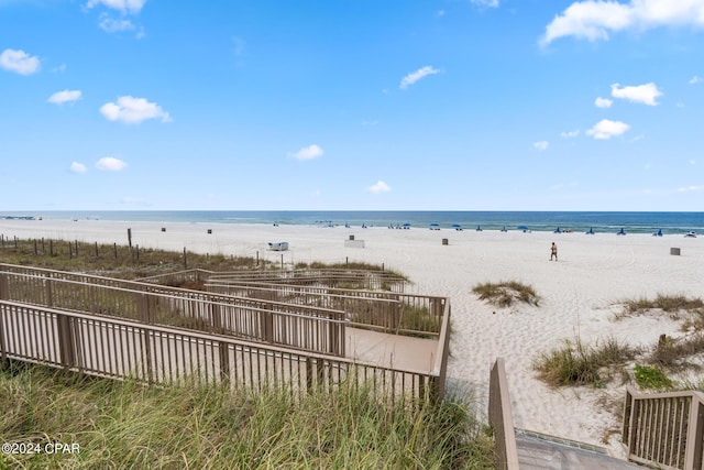 property view of water with a view of the beach