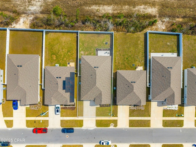 bird's eye view featuring a residential view