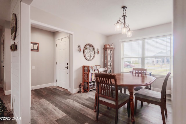 5429 Blue Dog Rd, Panama City, FL 32404 - dining space featuring wood finished floors and baseboards