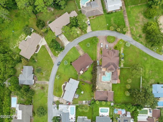 drone / aerial view featuring a residential view