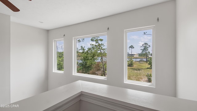 room details with a ceiling fan