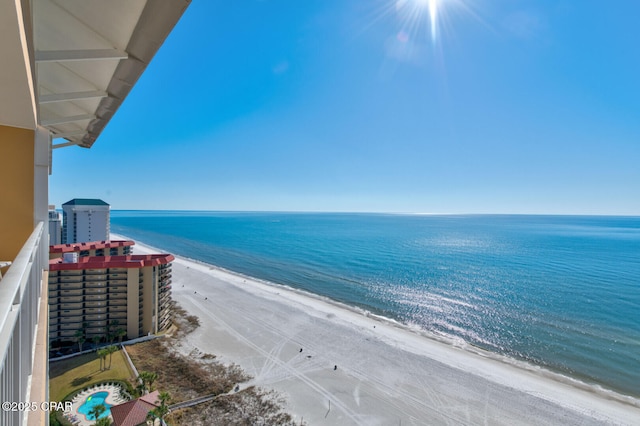 6627 Thomas Dr Unit 1702, Panama City Beach, FL 32408 - property view of water featuring a view of the beach