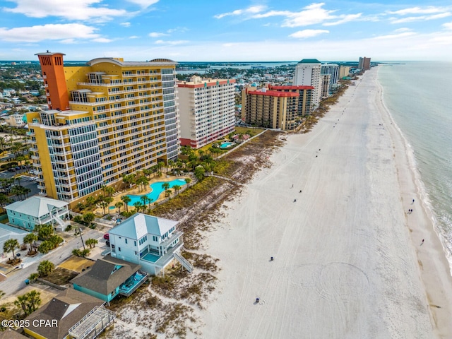 6627 Thomas Dr Unit 1702, Panama City Beach, FL 32408 - birds eye view of property featuring a city view, a beach view, and a water view