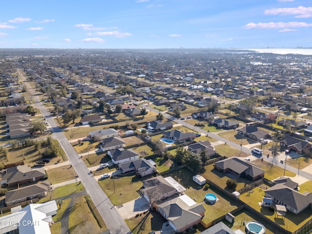 bird's eye view with a residential view