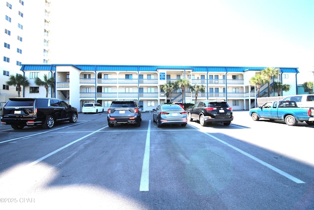 view of uncovered parking lot