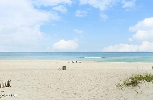 property view of water with a view of the beach