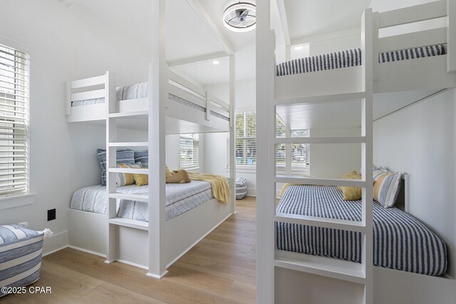 21403 Sunset Ave, Panama City Beach, FL 32413 - bedroom featuring wood finished floors, baseboards, and recessed lighting