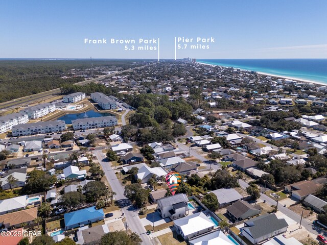 21403 Sunset Ave, Panama City Beach, FL 32413 - drone / aerial view of a large body of water