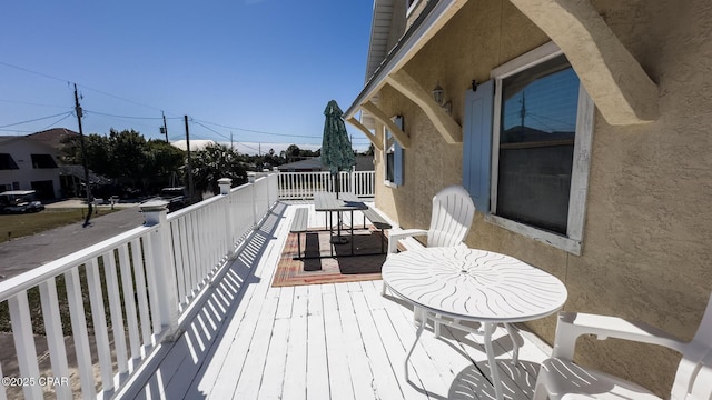 view of deck