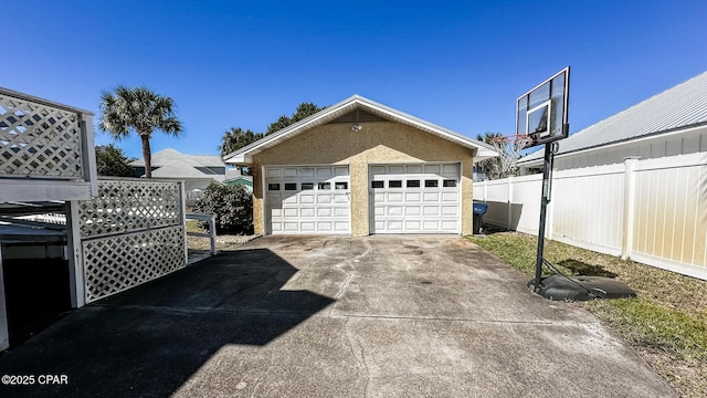 exterior space featuring fence