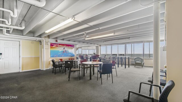 14401 Front Beach Rd Unit 432, Panama City Beach, FL 32413 - dining space featuring carpet flooring