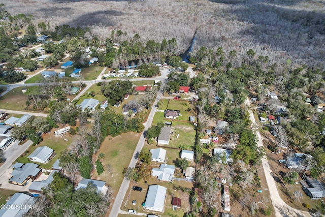 bird's eye view featuring a residential view