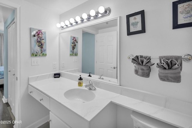 bathroom with vanity