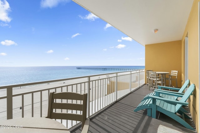 12011 Front Beach Rd Unit 204B, Panama City Beach, FL 32407 - balcony featuring view of water and beach